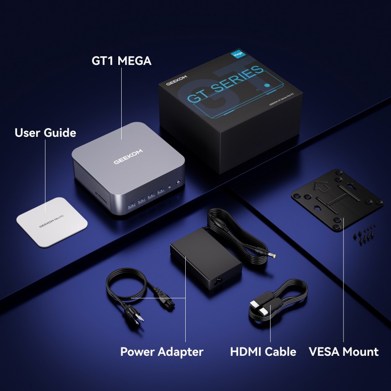 GEEKOM GT1 Mega AI Mini PC Ultra 1st Gen Intel® Core™ U9/U5