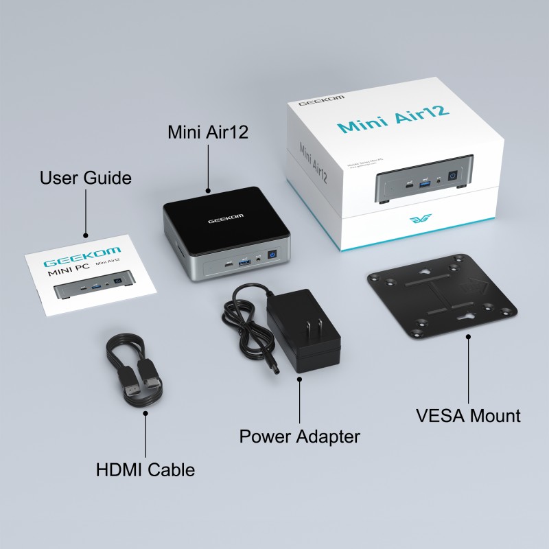 GEEKOM Mini Air12 Mini PC 12th Gen Intel Alder Lake