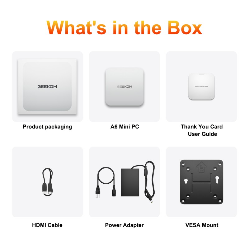 GEEKOM A6 Mini PC AMD Ryzen™ 7 6800H