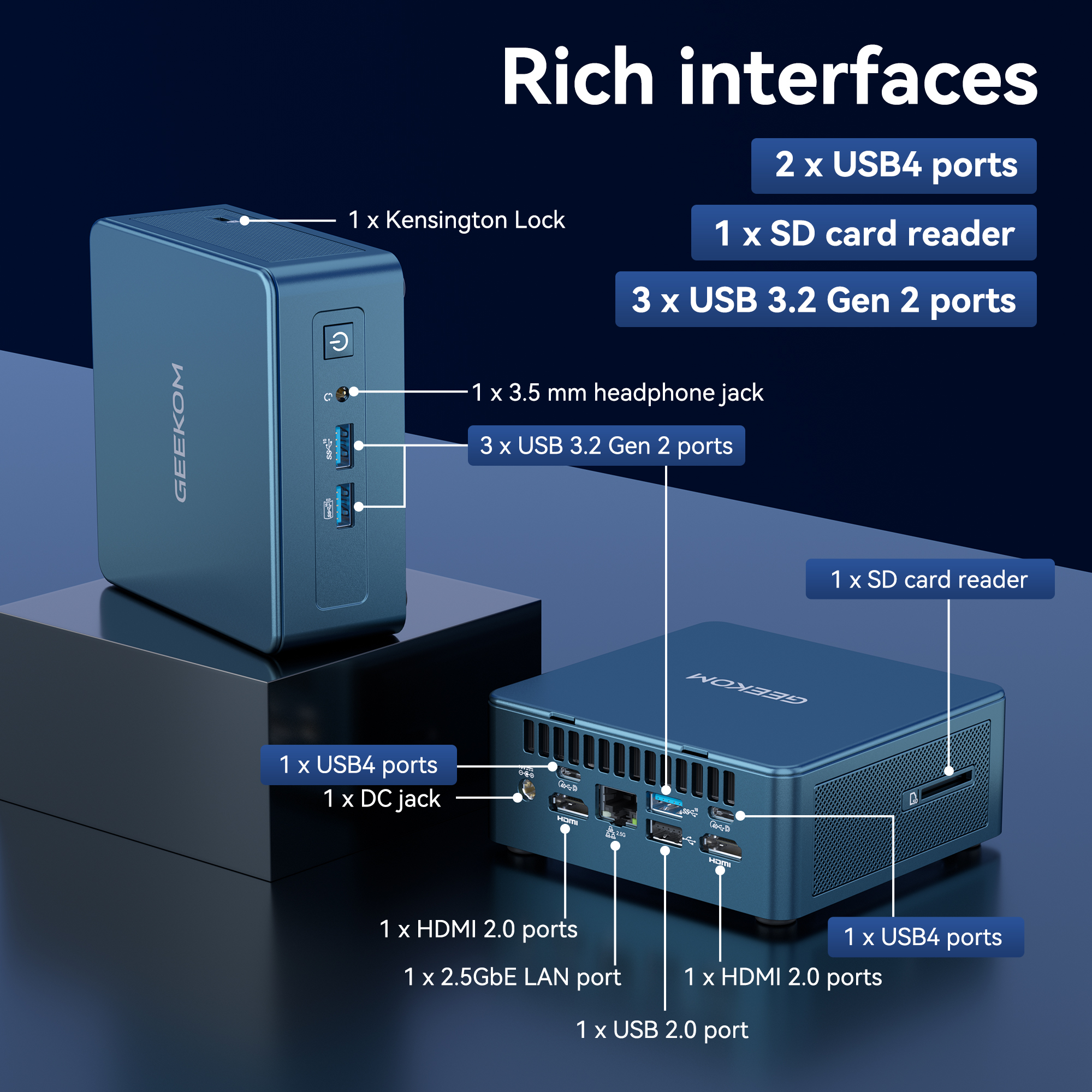 GEEKOM IT13 2025 Edition Mini PC 13th Gen Intel® Core™ i9 13900HK