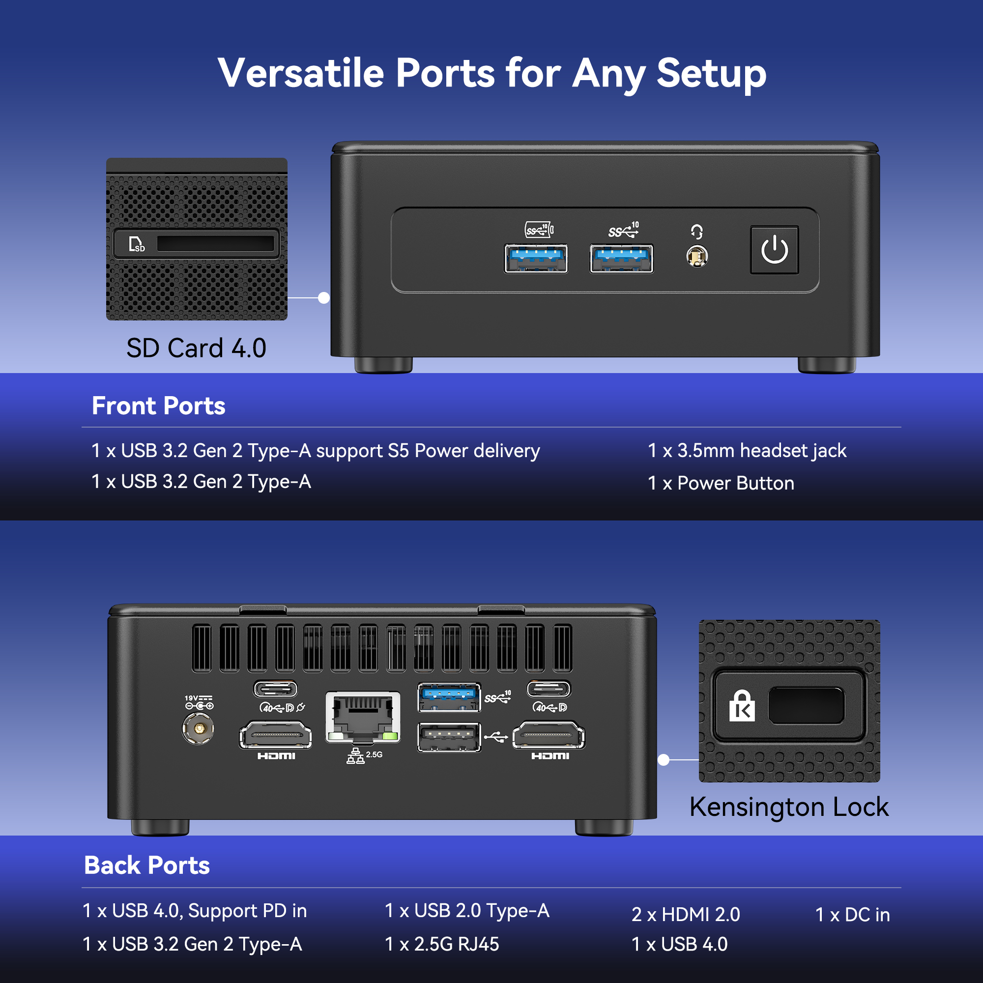 GEEKOM IT15 Mini PC Intel® Core™ U5-225H or  Intel® Core™ U9-285H
