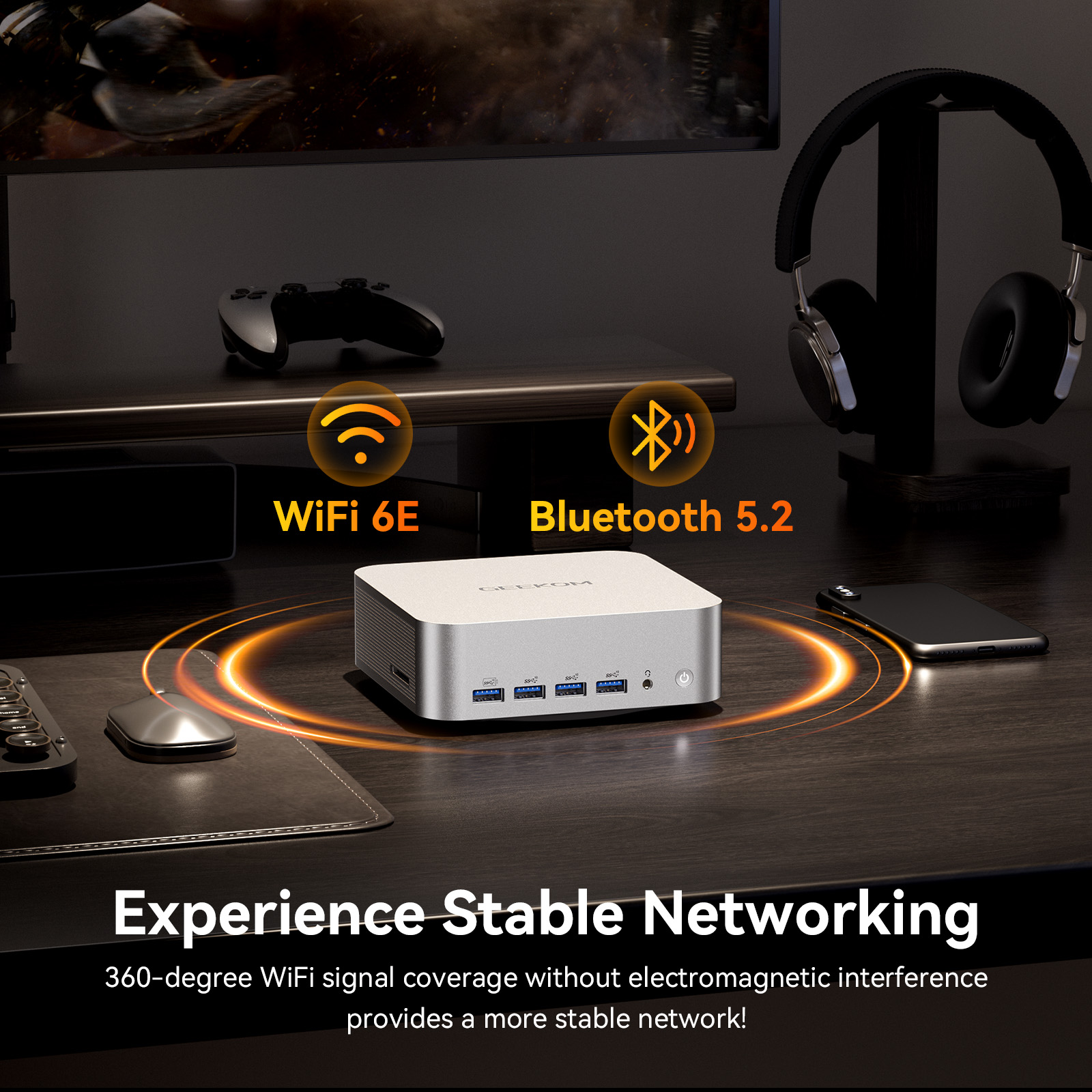 GEEKOM A8 Max Mini PC AMD Ryzen™ 7 8745HS or Ryzen™ 9 8945HS