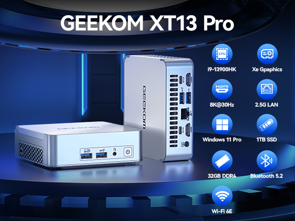 GEEKOM XT13  Mini PC 13th Gen Intel® Core™ i9 13900HK