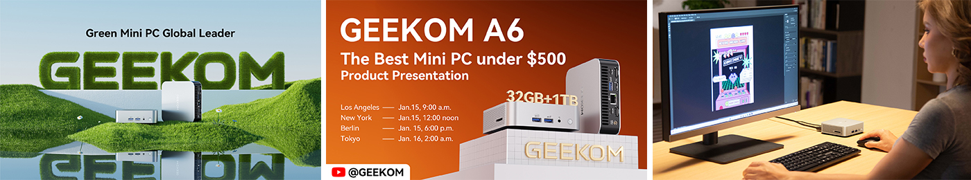 GEEKOM Set to Revolutionize the Mini PC Market with A6 Launch in January 2025