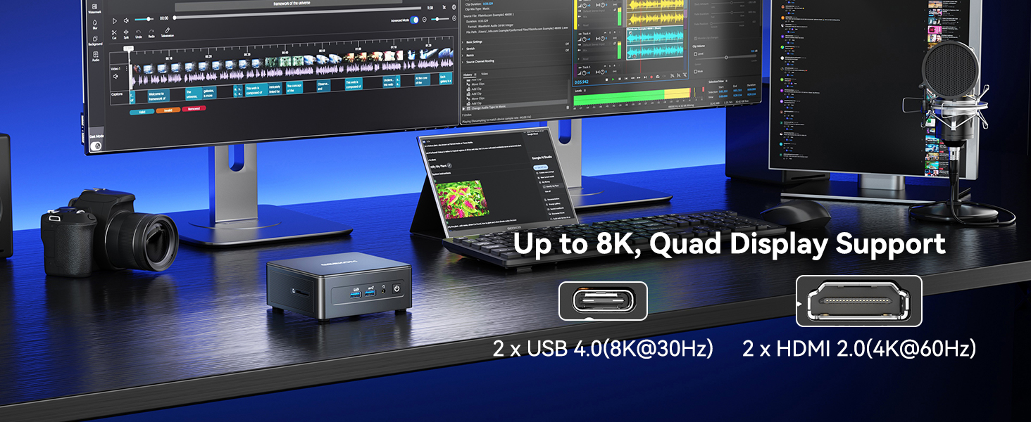 GEEKOM IT15 Mini PC Intel® Core™ U5-225H or  Intel® Core™ U9-285H