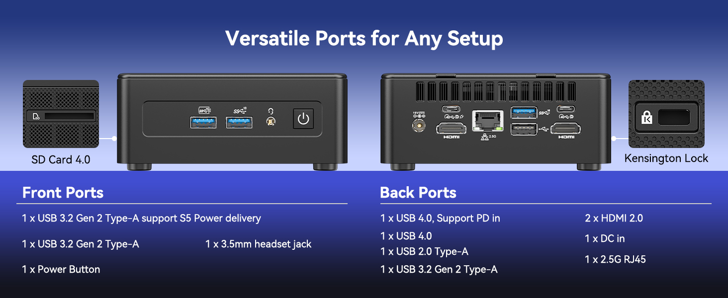 GEEKOM IT15 Mini PC Intel® Core™ U5-225H or  Intel® Core™ U9-285H