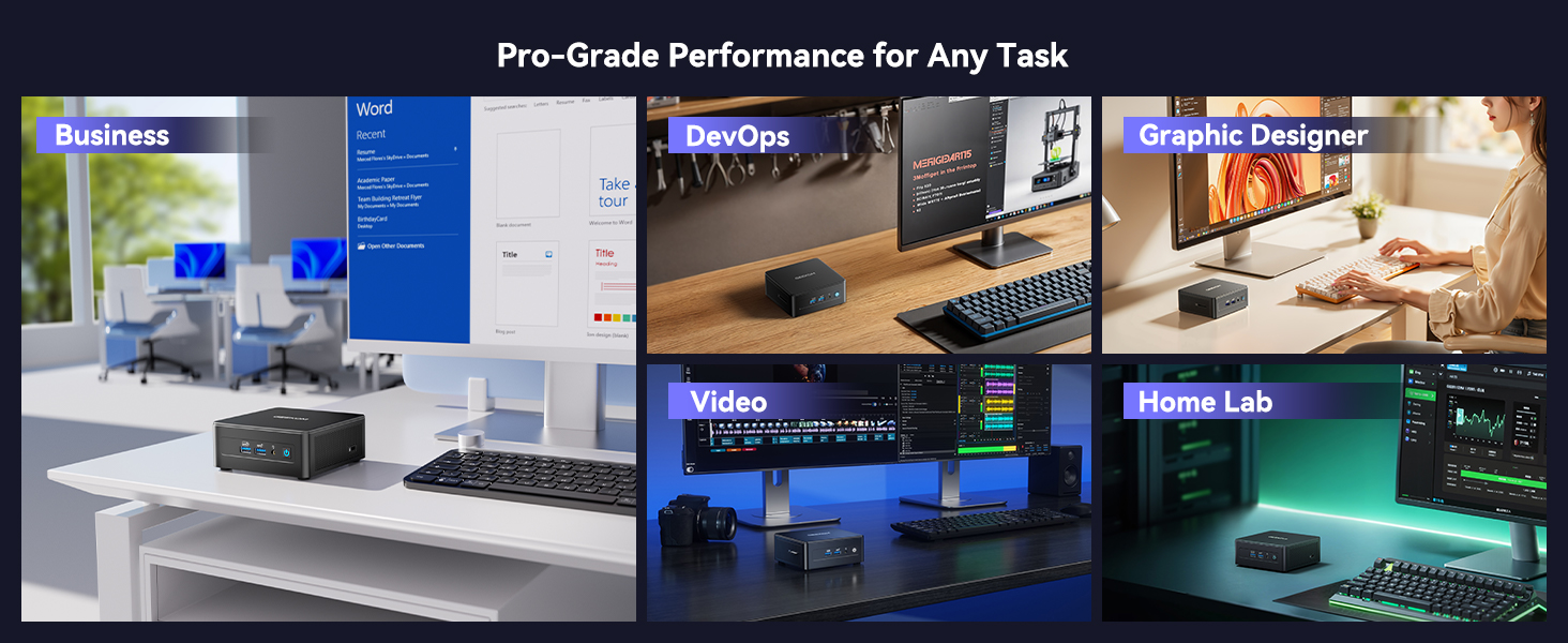 GEEKOM IT15 Mini PC Intel® Core™ U5-225H or  Intel® Core™ U9-285H