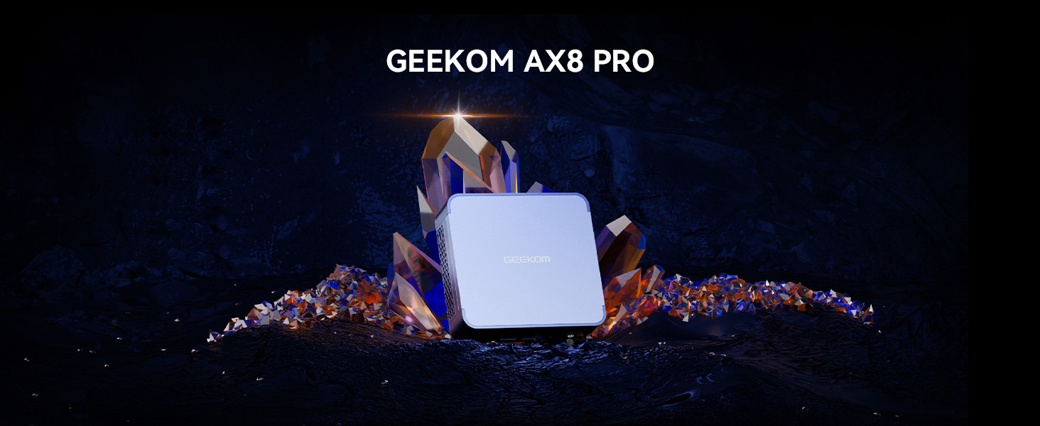 GEEKOM AX8 Pro Ai Mini PC,AMD Ryzen R7-8745HS or Ryzen R9-8945HS