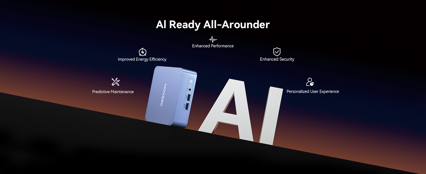 GEEKOM AX8 Pro Ai Mini PC,AMD Ryzen R7-8745HS or Ryzen R9-8945HS