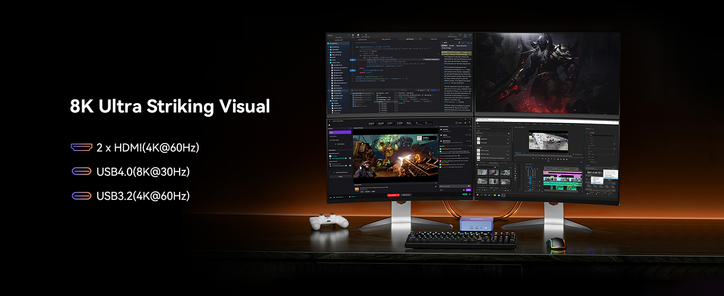 GEEKOM AX8 Pro Ai Mini PC,AMD Ryzen R7-8745HS or Ryzen R9-8945HS