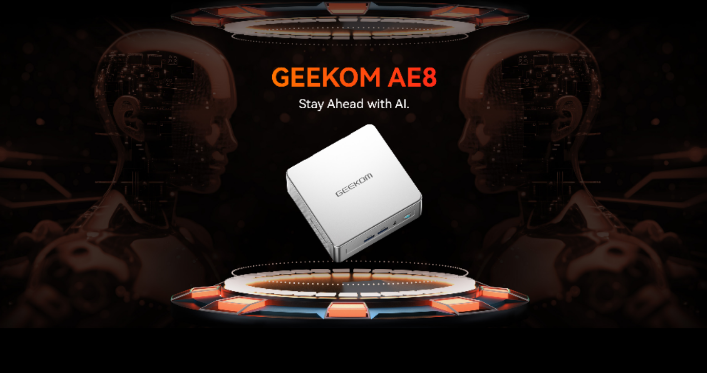 GEEKOM AE8 AI Mini PC, AMD Ryzen 9 8945HS Mini Computers