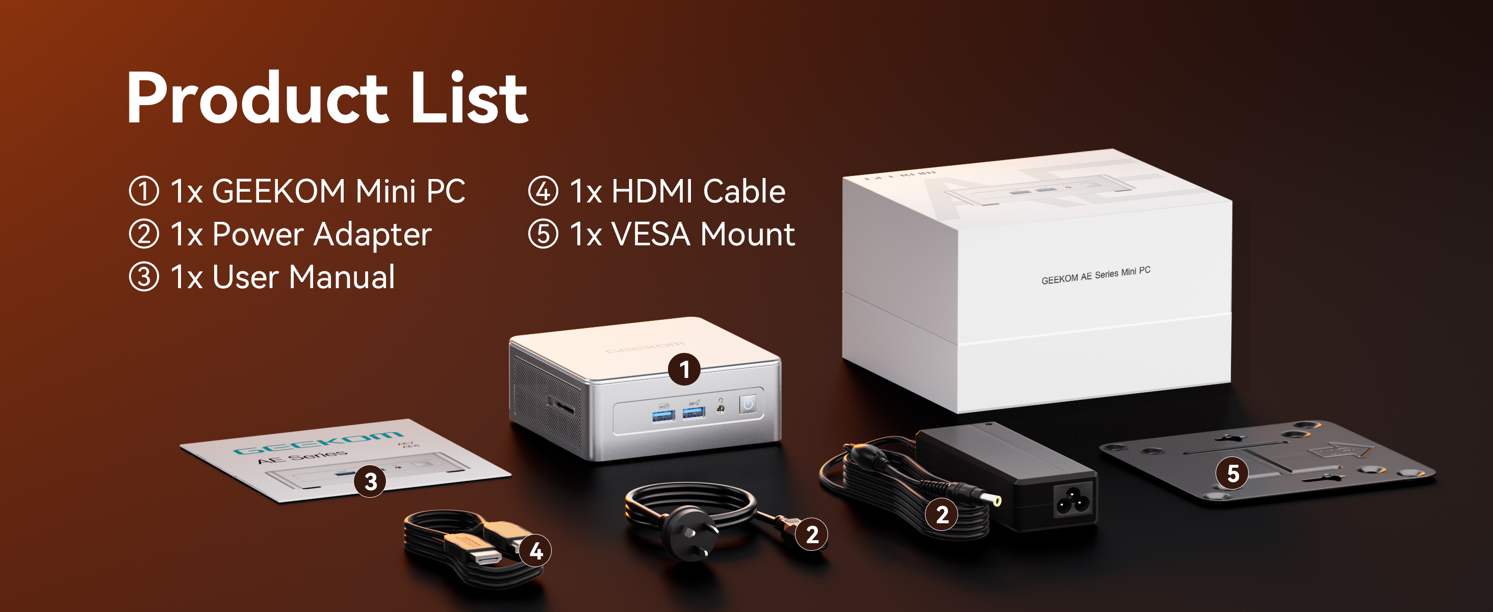 GEEKOM AE8 AI Mini PC, AMD Ryzen 9 8945HS Mini Computers