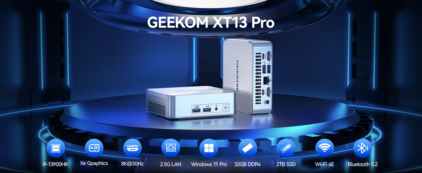 GEEKOM XT13  Mini PC 13th Gen Intel® Core™ i9 13900HK