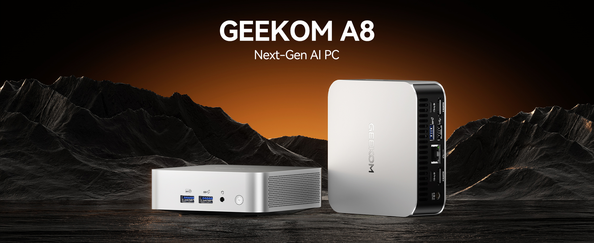 GEEKOM A8 Mini PC AMD Ryzen™ 7 8745HS or Ryzen™ 9 8945HS
