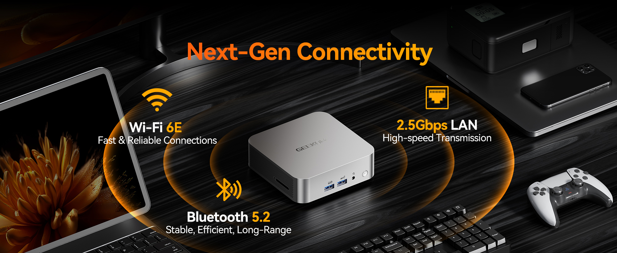 GEEKOM A8 Mini PC AMD Ryzen™ 7 8745HS or Ryzen™ 9 8945HS